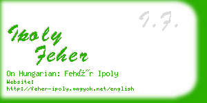 ipoly feher business card